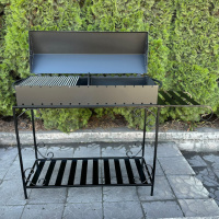 Мангал-барбекю Mzavod Гефест на 15 шампуров 4мм на дровнице