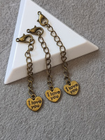 Удлинитель с карабином/  Бронза/ Карабин 12 мм/ цепь 5 см