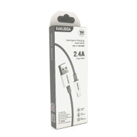 Кабель iKAKU KSC-723 GAOFEI smart charging cable for iphone, Gray, длина 1м, 2.4A, BOX