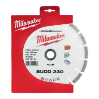 Диск алмазний Speedcross MILWAUKEE SUDD 230, діаметр 230мм (залізобетон, цегла)