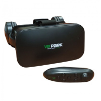 Очки шлем виртуальной реальности VR BOX VRPARK 6769 с наушниками и пультом дистанционного управления черные