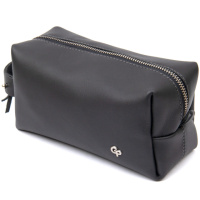 Матовий чоловічий шкіряний несесер 711509 Чорний