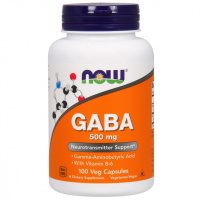 GABA (Гамма-Аминомасляная Кислота) 500мг, Now Foods, 100 вегетарианских капсул