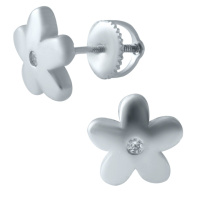 Серебряные серьги CatalogSilver с фианитами (1913925)