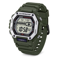 Чоловічий годинник Casio MWD-110H-3A — Спортивна модель 10 ATM у зеленому корпусі