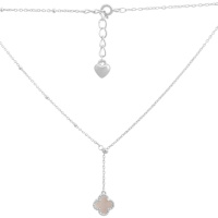 Серебряное колье CatalogSilver с натуральным перламутром, вес изделия 3,2 гр (60002135) 450500 размер