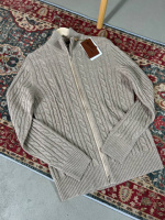 Трикотажна кофта Loro Piana бежевого кольору sg310