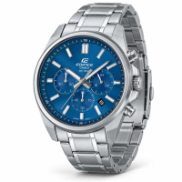 Чоловічий годинник Casio Edifice EFV-650D-2A з хронографом та синім циферблатом