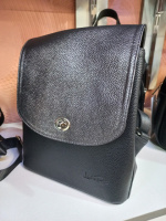 АКЦИЯ. Lucherino 646 ЧОРНИЙ-СЕРЕБРО — якісний фабричний рюкзак на три відділення — 1 шт.