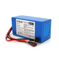 Аккумуляторная батарея литиевая QiSuo 24V 8A с элементами Li-ion 18650, DC: 5.5x2.1мама + разъем T-2HQмама