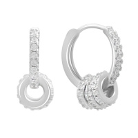 Серебряные серьги CatalogSilver с фианитами (2180715)