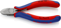 Кусачки бокові (бокорізи) для пластмаси, 125мм KNIPEX 72 02 125, фосфатовані