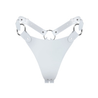 Трусики из натуральной кожи Feral Feelings - String Bikini White