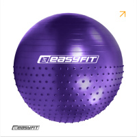 Фітбол 85 см EasyFit Hybrid фіолетовий (фітбол напівмасажний)