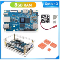 Orange Pi 5 8GB RAM RK3588S + корпус + радиаторы + вентилятор