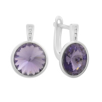 Серебряные серьги CatalogSilver с фианитами (2177241)