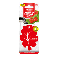 Освіжувач повітря Winso Lucky Leaf, целюлозний ароматизатор, Strawbеrry