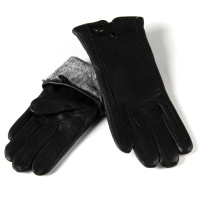 PODIUM Перчатка Женская кожа Holms 16-5 black махра Распродажа