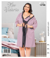 Набір халат і нічна ночнушка Seyko    р. 2XL, 4XL