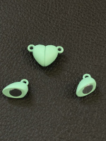 Магнитный замок «сердце» Размер - 11×16 мм. Цвет - ментол