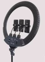 Кільцева LED лампа SLP-G63 (3 крепл.тел.) (пульт) 220V (55см) (5) (501--520) (5)