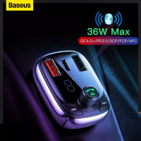 FM Трансмітер + зарядка Baseus quick charger 2 usb