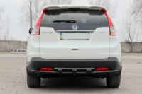 Задняя двойная дуга AK002 Black (нерж. сталь) для Honda CRV 2012-2016 гг