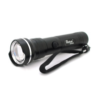 Фонарь ручной Watton WT-010, 1LED CREE Q5, 3W, 5 режима, ZOOM,18650 / 3200mah, Black, IP40, СЗУ под 2 акб, 180х45х34мм, BOX