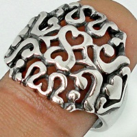 Серебряное кольцо оригинального дизайна