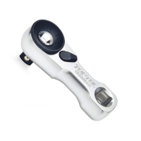 Трещотка 1/4« мини 60 зубцов »гусиная лапка«, быстрый диск  TOPTUL CHXM0801