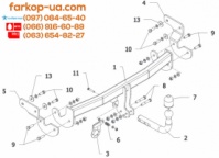 Тягово-сцепное устройство (фаркоп) Hyundai i40 (sedan) (2011-...)