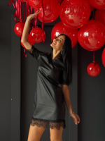 Сукня з екошкіри «Secret» оптом | Норма