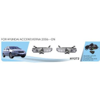 Фары доп.модель Hyundai Accent 2006-10/HY-272/881-12V27W/эл.проводка