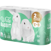 Туалетная бумага Grite White Rabbit 3 слоя 6 рулонов (4770023346046)