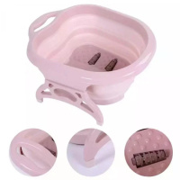 Ванночка-масажер для ніг Footbath Massager 00082 • Складаний гідромасажер Footbath Massager 00082 для стоп з роликовим масажем