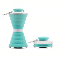 Складная силиконовая бутылка Folding travel water cup