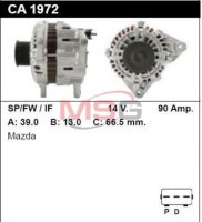 Генератор восстановленный /90A, 8PV/ MAZDA 3 (BK) 03-09, 5 (CR19) 05-, 6 (GG) 02-07