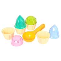 Игрушка «Набор для игры с песком» ТехноК 6610TXK, 4 формочки и ложечка