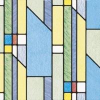 Плівка самоклеюча (самоклейка) d-c-fix 200-2496 0,45 х 1м вітражна геометричний візерунок