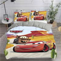 Постельное белье из плюш-велюра Тачки Макквин Дорожное Счастье 3041 13612 215×150 см