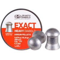 Пульки JSB Diabolo Exact Heavy 4,52 мм, 0,670 г, 200шт/уп (546267-200)