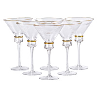 Набір келихів для мартіні Stunning 6 штук по 300 мл, прозорий