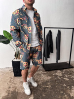 Чорний чоловічий костюм | 54-012