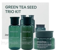 INNISFREE Green Tea Seed Trio Kit набор увлажняющих миниатюр