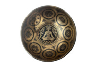 Тибетська співаюча чаша з арт гравіюванням Шлях до Самадхи 26 см