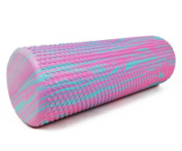 Масажний ролер EasyFit Foam Roller 45 см двоколірний Рожевий-м'ятний