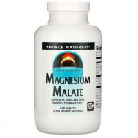 Магний малат, Magnesium Malate, Source Naturals, 360 таблеток