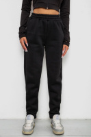 Спортивные штаны женские на флисе, цвет черный, 238R58641-1