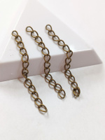 Удлинители. Длина - 5 см. Упаковка 10 шт. Цвет - бронза