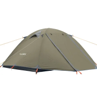 Палатка двухместная 210×160×120 (см) кемпинговая туристическая LU-017 Хаки